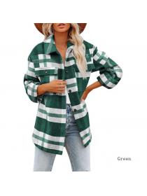 Outlet The new plaid button-down flannel coat for fall/winter 