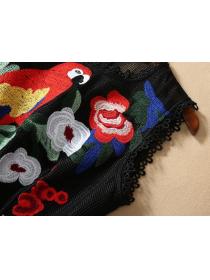 Outlet Elegant style Summer fashion Embroideried Fishtail Sleeveless dress 