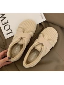 Outlet Lamb-wool thick soles  warm wool shoes