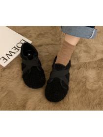 Outlet Lamb-wool thick soles  warm wool shoes