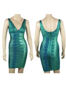 Outlet Hot style Slim-fitting bandage dress party dress party hip wrap bronzed dress