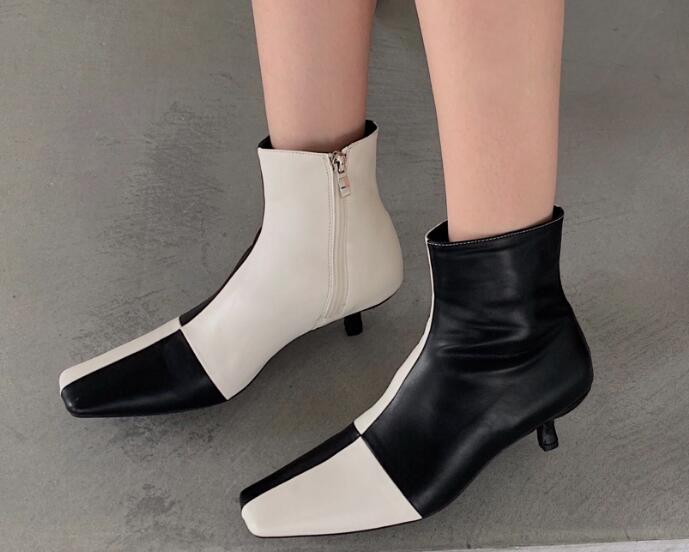 Outlet Autumn/winter square toe ankle boots