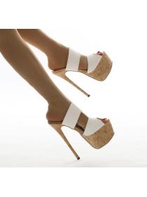 Outlet Comfortable high heel Thick waterproof platform sandals
