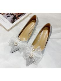 Outlet Fashion Pearl Point toe High heels 