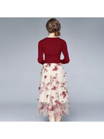 For Sale Gauze Matching Show Waist Dress 