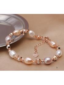 Outlet Korean fashion Small Freshwater pearl jewelry 6-7mm natural pearl bracelet