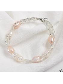 Outlet Korean Fashion Freshwater Pearl Bracelet Women's Jewelry Temperament Pearl Bracelet