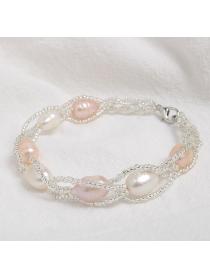 Outlet Korean Fashion Freshwater Pearl Bracelet Women's Jewelry Temperament Pearl Bracelet 