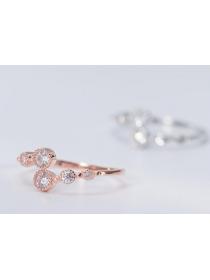 Outlet Japanese and Korean fashion simple opening adjustment rose gold ring