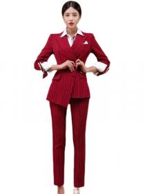 Korean Style Stripe Doll Collars OL  Style Fashion Suits 