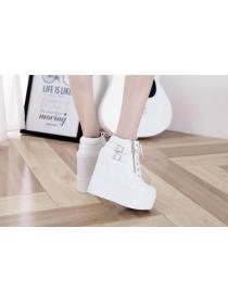 Outlet Thick-soled inner-increasing Roman style super high-heel Martin boots