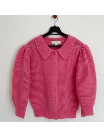 For Sale Pure Color Fashion Style Sweater 