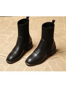 Outlet New style thick heel short boots for autumn and winter