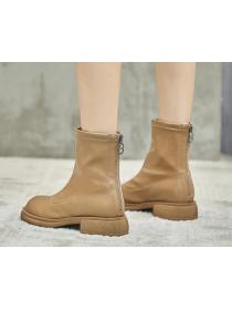 Outlet Sexy Round-toe Zipper Winter boots 