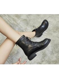 Outlet High-quality Fashion Lace-up boots