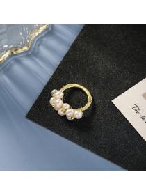 Outlet Natural freshwater pearl ring temperament ring