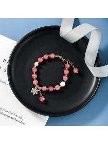 Outlet  Zircon Flower Strawberry Crystal Bracelet for women 
