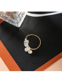Outlet Natural pearl ring tail ring index finger ring for women