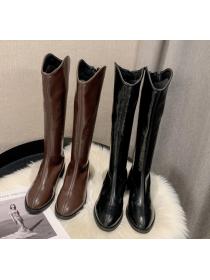 Outlet Autumn/winter new Thick-heeled knight boots high boots