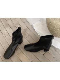 Outlet Winter warm Square-toe Fashion Boots 