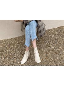 Outlet Winter warm Square-toe Fashion Boots 