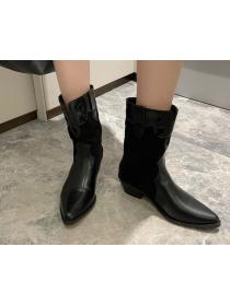 Outlet Ready stock Point-toe Winter fashion Boots 