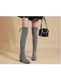 Outlet Elegant Suede Fashion High boots 