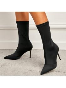 Outlet Fashion pointed-toe stiletto ankle boots