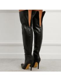 Outlet Pointed toe stiletto over-the-knee boots for winter