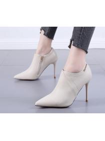 Outlet Sexy Point-toe Low-top High heels Boots