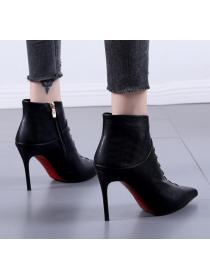 Outlet Sexy Point-toe Lace-up High heels Boots