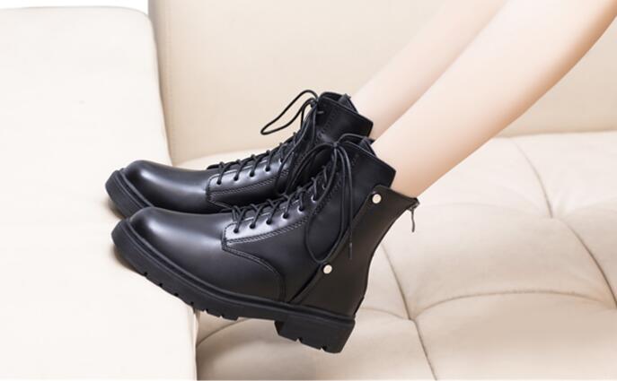 Outlet Winter Fashion Lace-up Martin boots for women