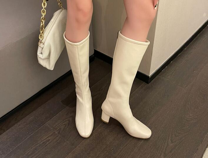 Outlet Winter knee-length boots high-heeled knight boots