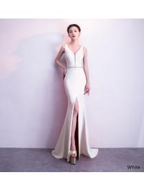 Outlet V-neck new sexy fishtail long evening dress