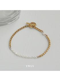 Korean fashion Vintage bracelet Jewely Simple Elegant Women’s copper Ladies Accessories