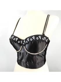 Outlet Hot style Letter embroidered steel ring Corset