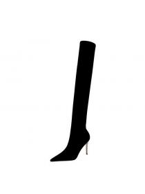 Outlet Stiletto high-heeled nightclub pointed toe elastic stocking boots for women