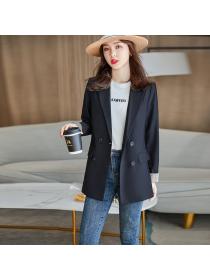 Outlet Korean style temperament casual fashion suit jacket for women