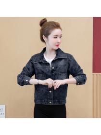 Outlet Korean style loose coat spring and autumn jacket for women