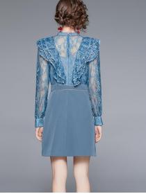 On Sale Bowknot Matching Fashion Gauze Dress 