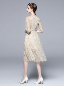 For Sale Gauze Matching  Embroidery Dress