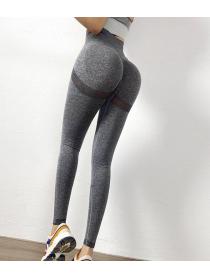 European Style Pure Color High-Waist Workout Butt Lift Yoga Pants