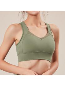 Outlet New sports vest women's workout clothes gather bra running fitness yoga top