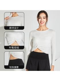 Outlet Fashion New in yoga clothes women's long-sleeved quick-drying blouse sportswear
