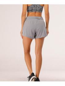 Anti-glare Sports Shorts Women's Lined Loose Gym Running Outside Wear Drawstring Yoga Pants