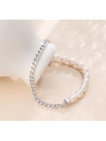 Outlet S925 Sterling Silver Pearl Bracelet 