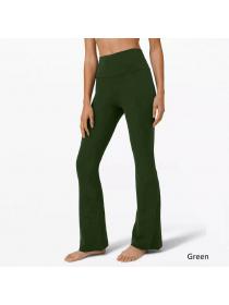 Outlet New casual sports pants high waist elastic yoga clothes wide leg yoga pants