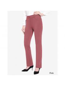 Outlet New style elastic high waist slim yoga trousers business casual bell-bottomed pants for women