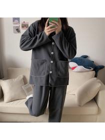 Outlet Korean fashion thickened velvet long-sleeved women's home clothes