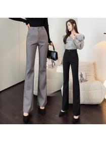 Outlet Korean fashion fashionable high-waist matching slim casual pants
